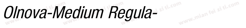 Olnova-Medium Regula字体转换